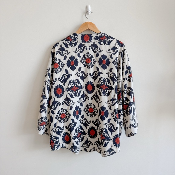 New! ANTHROPOLOGIE • Eleanor Kimono Jacket in Orange Morif - Picture 8 of 14